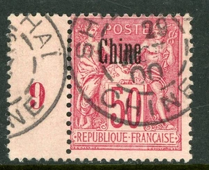China 1884 French Offices 50¢ Carmine Type B VFU C109 ⭐⭐⭐⭐ - Picture 1 of 6