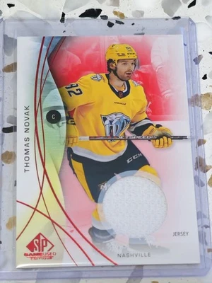 Thomas Novak - Base Red Jersey #24 - 2024-25 SP Game Used - Image 1 of 2