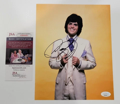 DONNY OSMOND Signed 8x10 Photo-DONNY & MARIE OSMOND-MUSIC ICON-JSA Certified Cover