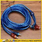 5 Meter 2 Rca To 2 Rca Plug Car Audio System Amplifier Braided Copper Cable *Au