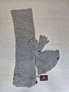 6025/392 KAPPA HAT-SCARF-GLOVES SET GIRL WOOL - Picture 1 of 1