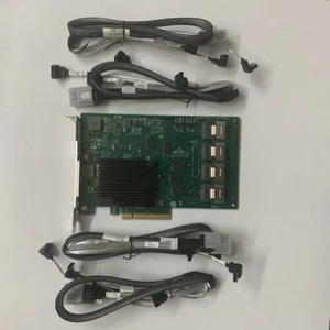 SAS 9201-16I PCI-Express 2.0 x8 6Gbps SATA / SAS Host Bus Card +4PCS 8087 SATA - Picture 1 of 5