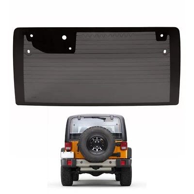 Rear Back Dark Heated Window Glass For Jeep Wrangler 2 & 4 Door 2007-2010 - Image 1 of 4
