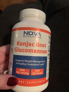 Nova Nutritions Konjac Root Glucomannan Pure Powder 8 oz (VS-N) Expires 02/2024