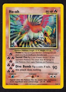 Ho-Oh-Holo 2001 Nintendo Pokemon Neo Revelation 1st Edition #7/64 - Picture 1 of 2