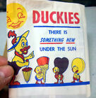 Sac crème glacée vintage années 1950 DUCKIES, neuf ancien stock, neveux Donald Ducks, rare !