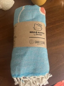 Sand Cloud Hello Kitty Large Towel 37x67 Beach Towel Turkish Organic - Picture 1 of 4