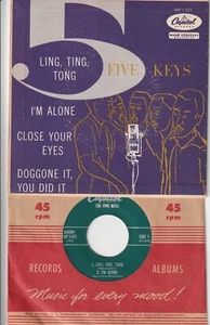 THE FIVE KEYS (Bundle of 2 EP's) (Records are Excellent) (Covers are Excellent) - Bild 1 von 2