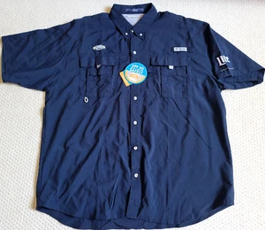 Camisa de pesca XL Luke Combs Edition Miller Lite Columbia para hombre PFG Bahama II nueva con etiquetas - Imagen 1 de 10