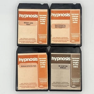 Self Hypnosis 8 Track Tapes - Weight Loss- Retirement - Arthritis Pain - Bowling - Imagen 1 de 4