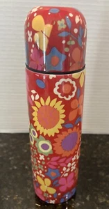 Brighton Bev To Go Bright Floral Stainless Steel Thermos 9.5" Tall - Picture 1 of 12