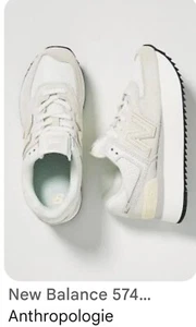 New Anthropologie New Balance Zapatillas Plataforma Blanco 7.5 - Imagen 1 de 8
