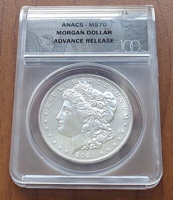Rare 2021 D $1 Morgan Silver Dollar MS70 Advance Release AR Denver Privy MINT - Image 1 of 3