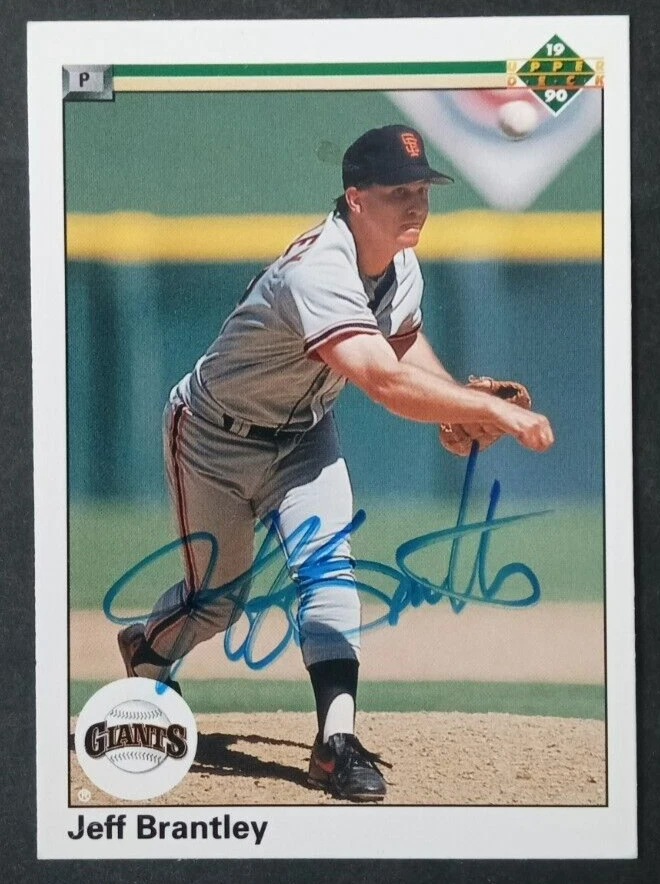 1990 Upper Deck SIGNED: Jeff Brantley, GIANTS #358 - Image 1 of 1