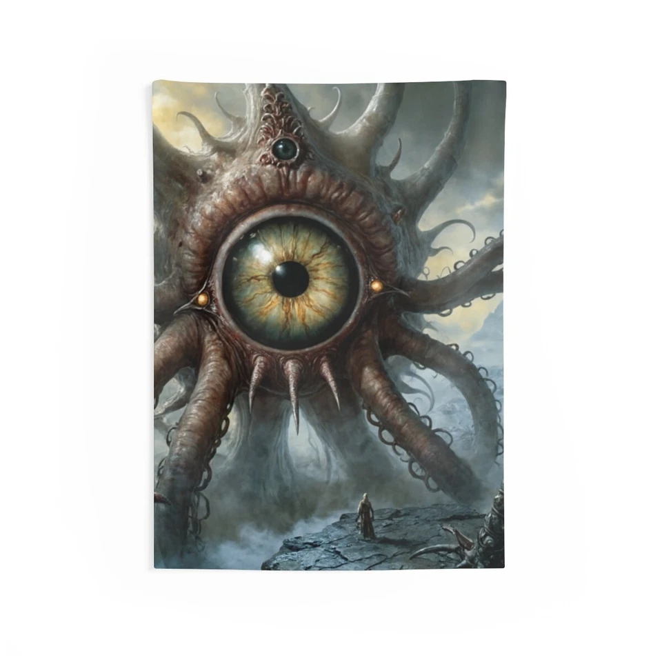Ancient Beast Tapestry Old One Fantasy Art HP Lovecraft Dungeons and Dragons Foto 1 de 1