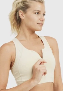 MONO B Zip Front Bra Top, Size Small - Picture 1 of 9