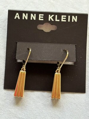 Anne Klein Earrings Gold Tone Drop NWT - Image 1 of 4