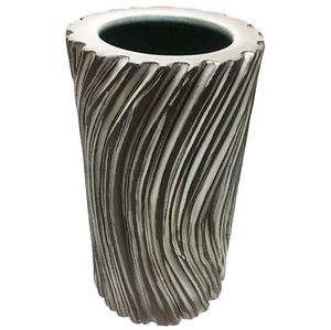 Heinrich Meister Swiss Vase Vintage Pottery MCM 10" Textured Hand Thrown Signed - Bild 1 von 17