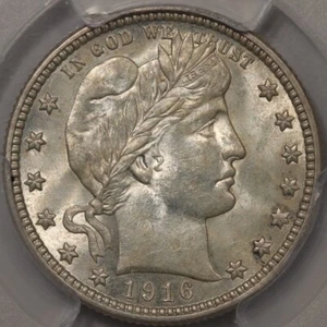 1916-D Barber Quarter PCGS MS-63 - Picture 1 of 4