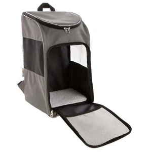 Medium Cat & Dog Travel Pet Backpack, Gray, 16 lb Limit - Picture 1 of 9