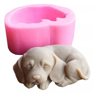 Silicone Cute Puppy Dog Fondant Chocolate Candle Soap Mould DIY Craft Clay Resin - Picture 1 of 2