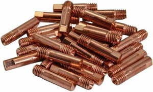 Punta de contacto de antorcha de soldadura 15 AK MB15 MAG MIG 0,035" 0,9 mm M6x25 mm 50 piezas - Imagen 1 de 2