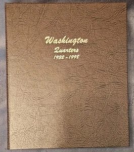 Álbum de monedas Dansco #7140 cuartos de dólar Washington 1932-1998 sin monedas 7 páginas - Imagen 1 de 1