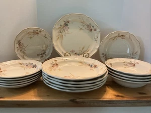 Mikasa Heritage F2012 Golden Sky Dinnerware 6 Plates 6 Salads 5 Bowls Japan Nice - Picture 1 of 9