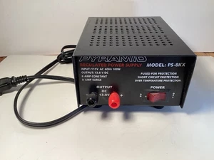 Fuente de alimentación regulada piramidal modelo: PS-8KX. Salida 13,8 VDC, 6 amperios constante. - Imagen 1 de 6