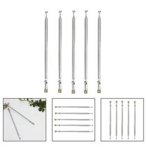 4 Section For Radio TV Antenna Set of 5 Compact Design Up to 60cm Long - Photo 1/8