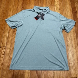 Polo para hombre Travis Mathew XL Prestige Pure Performance golf verde berilo brezo - Imagen 1 de 13