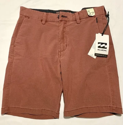 BILLABONG New Order Khaki Shorts Submersible Sz 27" x 9" NEW - Image 1 of 4