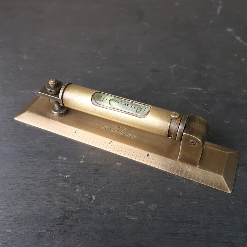 Antique Brass Spirit Level - Stanley London 1872 - Image 1 of 4