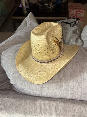 Sombrero de Vaquero Occidental de Paja Autoconforme Dobbs West “Stagecoach” HECHO EN EE. UU. 7 Foto 1 de 2