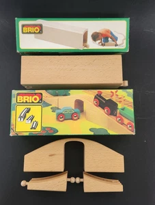 Brio VIADUCT BRIDGE #33351 & Tunnel # 33362 Original Boxes  Wooden Railway 1980s - Picture 1 of 8