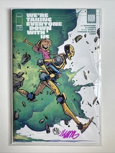 We're Taking Everyone Down With Us #1 • Variante Skottie Young firmada con certificado de autenticidad • NUEVO - Imagen 1 de 3