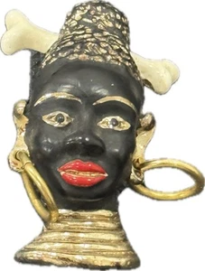 Spilla Ancienne Vintage Blackamoor - Foto 1 di 4