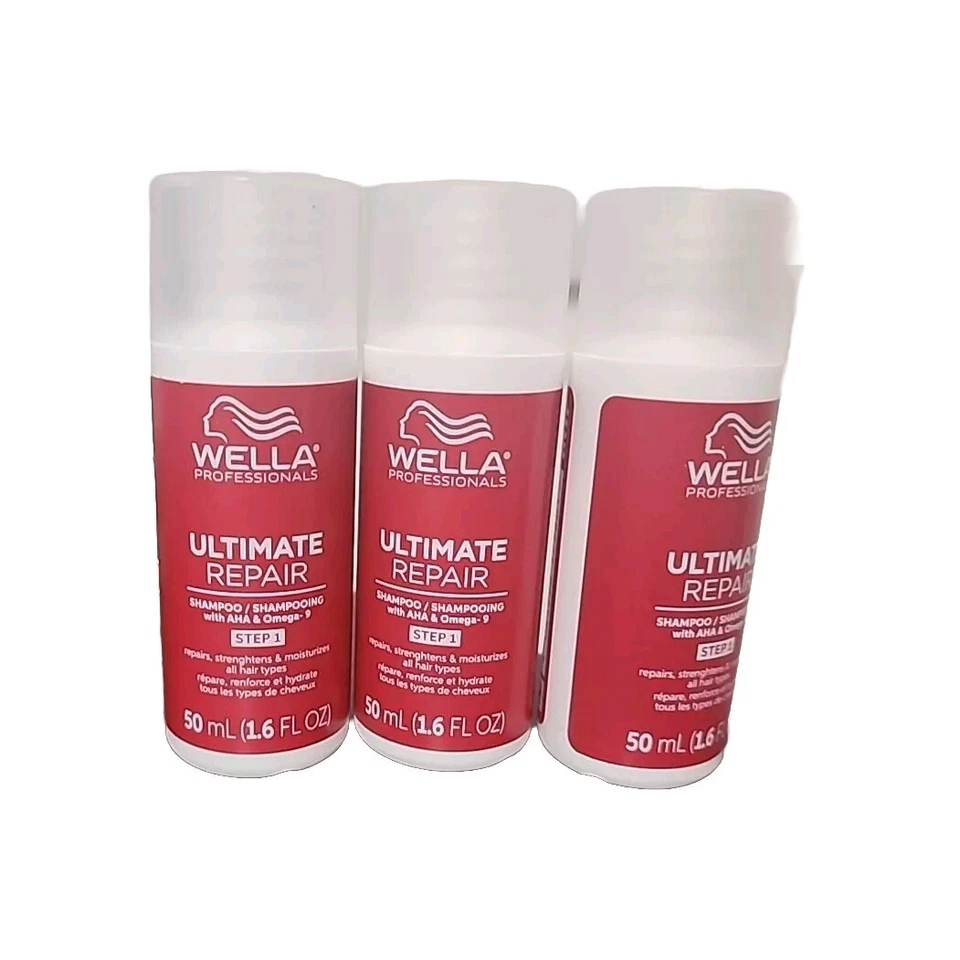 NEW Wella Professionals ULTIMATE REPAIR Shampoo Travel Size 1.6oz/50ml X 3  - Image 1 of 1