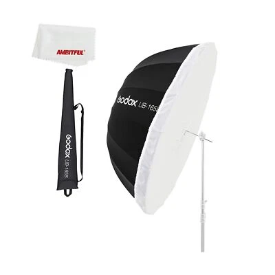 Godox UB-165S 65 pulgadas 165 cm interior parabólico plateado reflectante paraguas luz de estudio... Foto 1 de 4