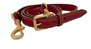 Dooney & Bourke Florentine Leather Crossbody Shoulder Strap Replacement Bordeaux - Picture 1 of 6