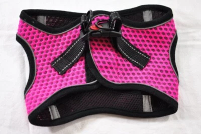 Pawday Perro Chaleco Arnés Rosa Malla Talla Grande Sin Estrangulador Sin Tirón Reflectante Foto 1 de 4