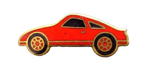 Hallmark PIN Vintage SPORTS CAR Red Cloisonne HAT CAP TAC - Picture 1 of 3