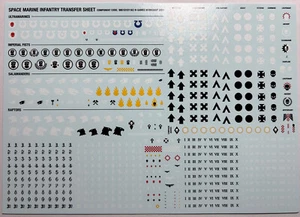 Space Marines Salamanders Imperial Fists New Transfer Sheet / Decals WH40K - Picture 1 of 2