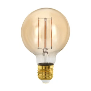Eglo LED Filament G80 Globe 4W=28W E27 Gold 300lm Extra Warm 1700K Dimmable - Picture 1 of 4