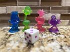 Hasbro Monopoly Junior Trolls World Tour Edition Tokens Movers 4 Pieces + Dice!