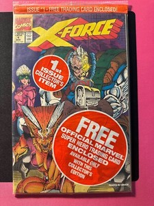 X-Force #1 1991 Marvel Comics / Sealed Poly-Bag X-Force Trading Card