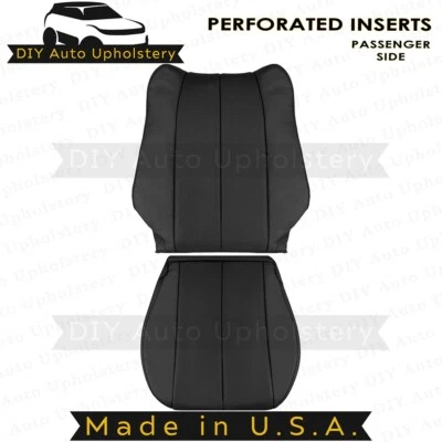 1999 to 2003 For Toyota Camry Solara Passenger Top/Bottom Leather Covers Black - Image 1 of 4