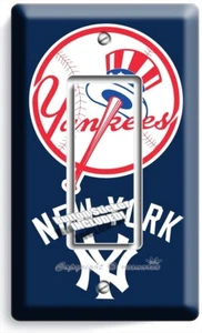 NEW YORK YANKEES BASEBALL TEAM 1 GFCI LICHTSCHALTER WANDPLATTE HD SPORT KUNST DEKOR - Bild 1 von 1