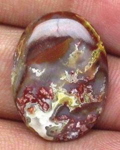 Crazy Lace Agate Oval Shape 15.75 ct Natural Loose Gemstone Cabochon H 7185 - Picture 1 of 5