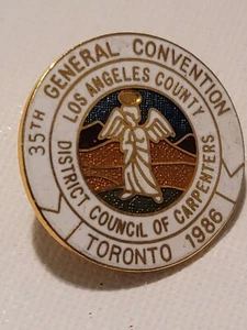 UBC Lapel Pin Los Angeles 1986 35th Convention TORONTO ultra rare and MINT env28 - Picture 1 of 3